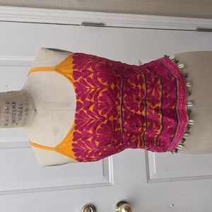 Hand embroidered top from India.